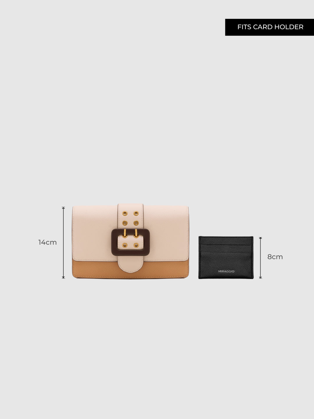 Adrianne Metal Buckle Crossbody Bag